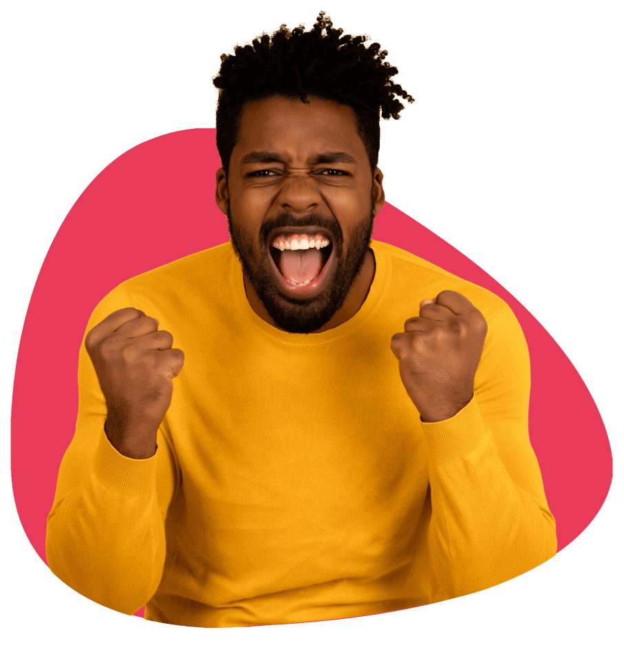 Excited male
