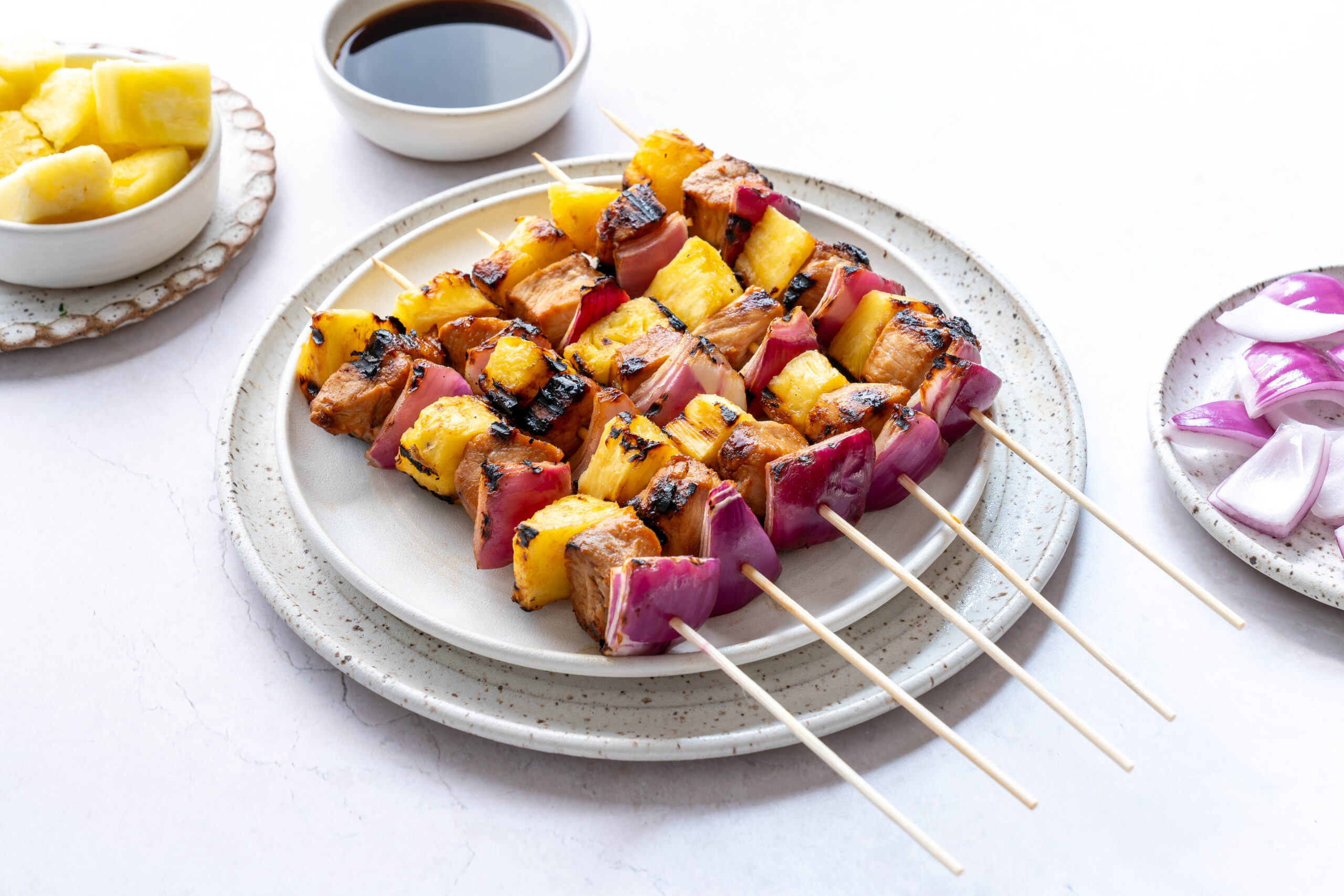 Pork & Pineapple BBQ Skewers