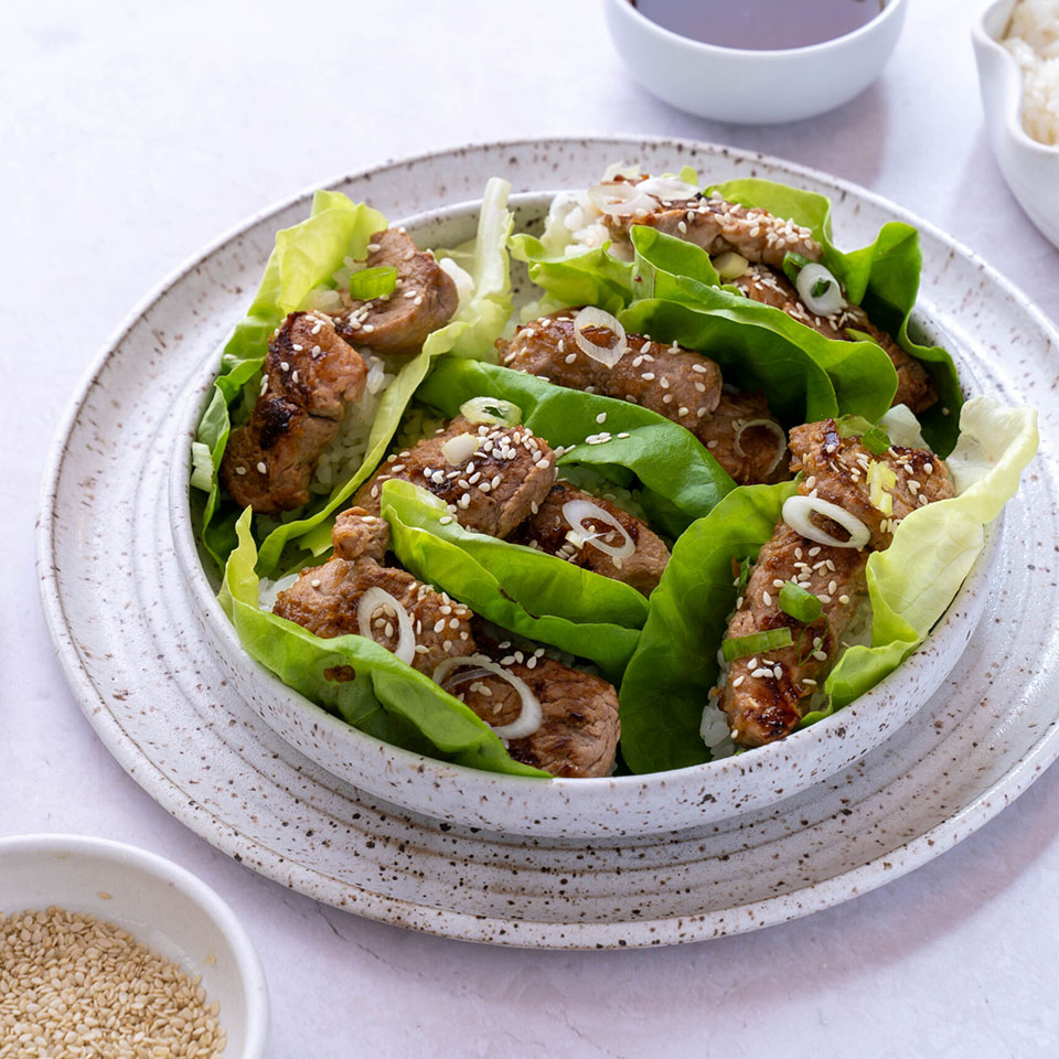 Pork Bulgogi Lettuce Wraps