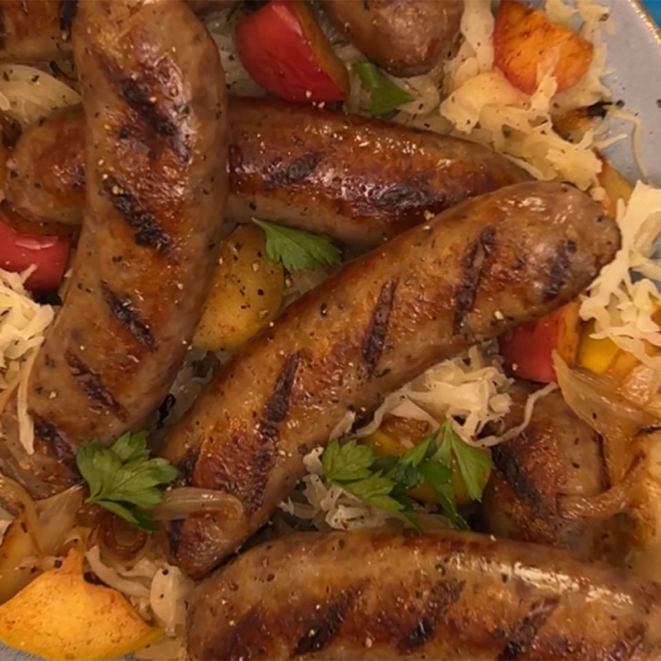 Apple Sweet & Sour Brats