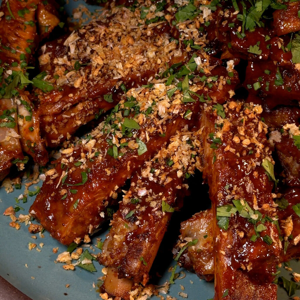 sticky smoked ribs