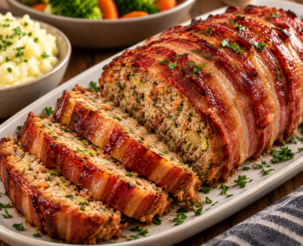 Bacon Wrapped Pork Loaf